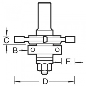 27/35X1/2TC - Variable groover 3mm to 5mm