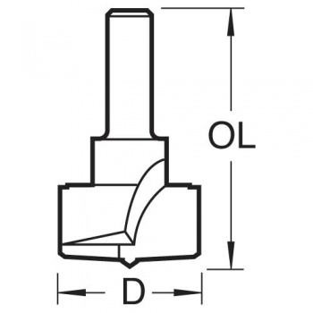 421/35X1/4TC - Hinge sinking 35mm diameter