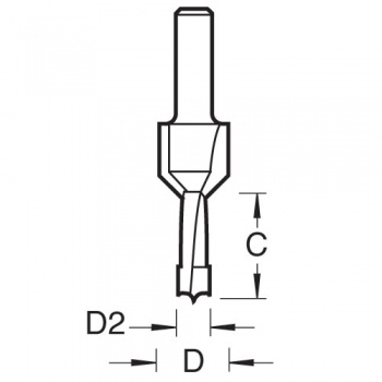 62/10X1/4TC - Drill countersink counterbore 12mm diameter