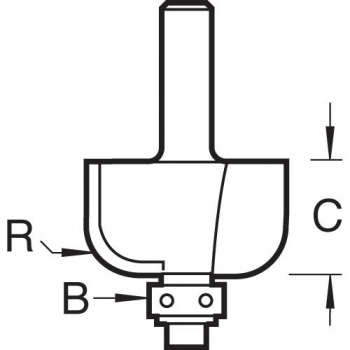 C059X1/4TC - Self guided radius 4.8mm