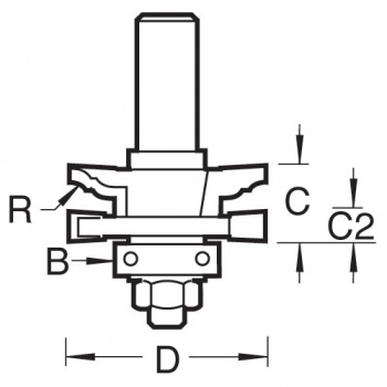 C156X8MMTC - Profile scriber flat classic set