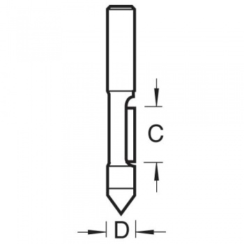 C135X8MMTC - Pierce trim 6.3mm diameter x 18mm cut