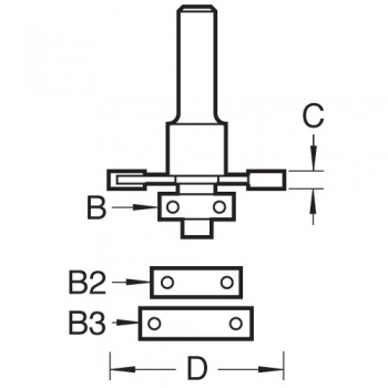 C152X12MMTC - Biscuit jointer set