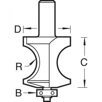 90/12X1/2TC - Traditional torus cutter