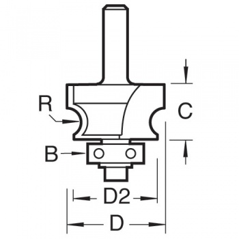 C140X1/4TC - Corner bead 3.2mm radius