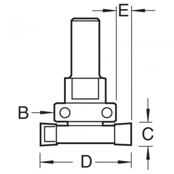 C208X1/2TC - Intumescent cutter 10mm x 40mm