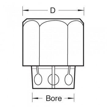 CE/CNS/635 - Collet extension collet & nut set 1/4 (6.35mm)