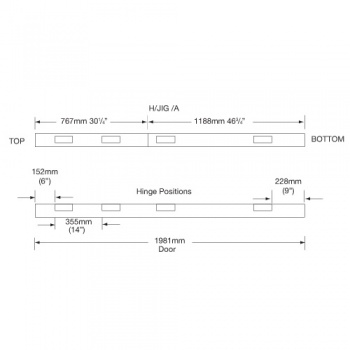 H/JIG/A - Hinge jig two part in case