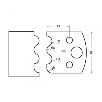 IT/3300640 - Knife 40mm x 4mm tool steel (pair)