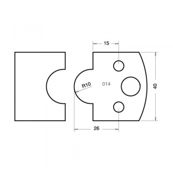 IT/3301440 - Knife 40mm x 4mm tool steel (pair)