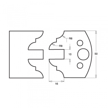 IT/3302350 - Knife 50mm tool steel (pair)