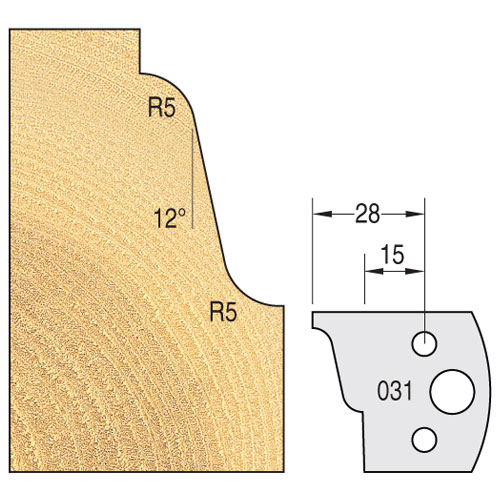 IT/3303140 - Knife 40mm x 4mm tool steel (pair)