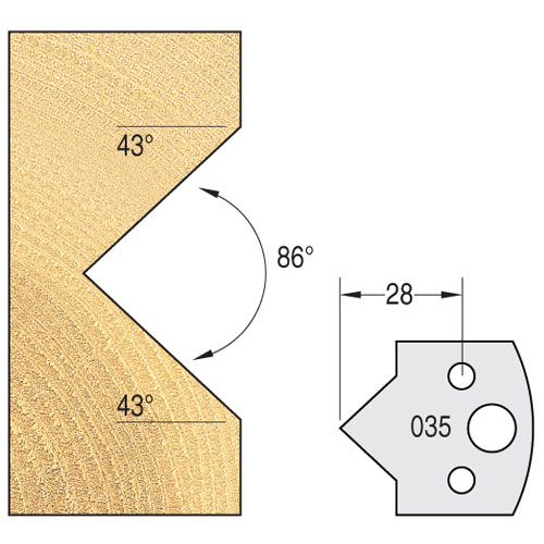 IT/3303540 - Knife 40mm x 4mm tool steel (pair)