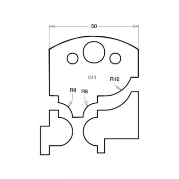 IT/3304150 - Knife 50mm tool steel (pair)