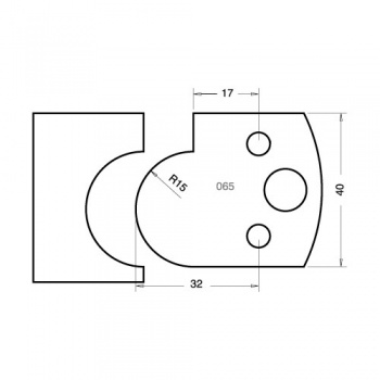 IT/3306540 - Knife 40mm x 4mm tool steel (pair)