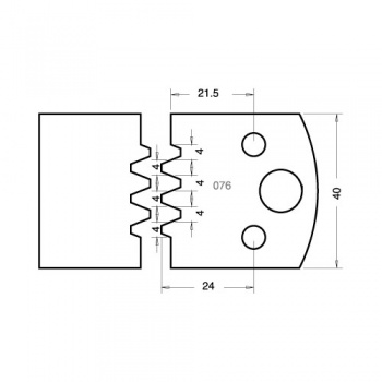 IT/3307640 - Knife 40mm x 4mm tool steel (pair)