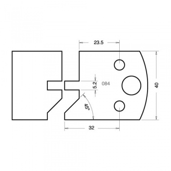 IT/3308442 - Knife 40mm x 4mm TCT (Hw) (pair)