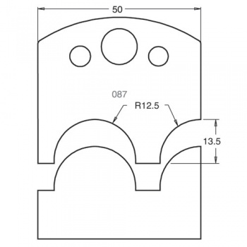 IT/3308750 - Knife 50mm x 4mm tool steel (pr)087