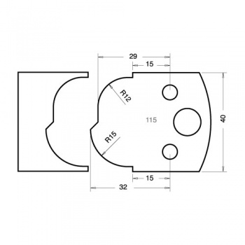 IT/3311540 - Knife 40mm x 4mm tool steel (pair)