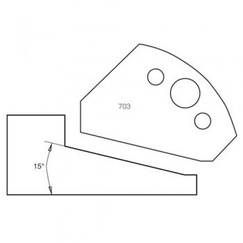 IT/3370343 - Knife 50mm x 5mm HSS (pr)703