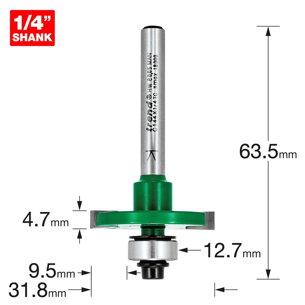 C144X1/4TC - Slotting 4.7mm cut