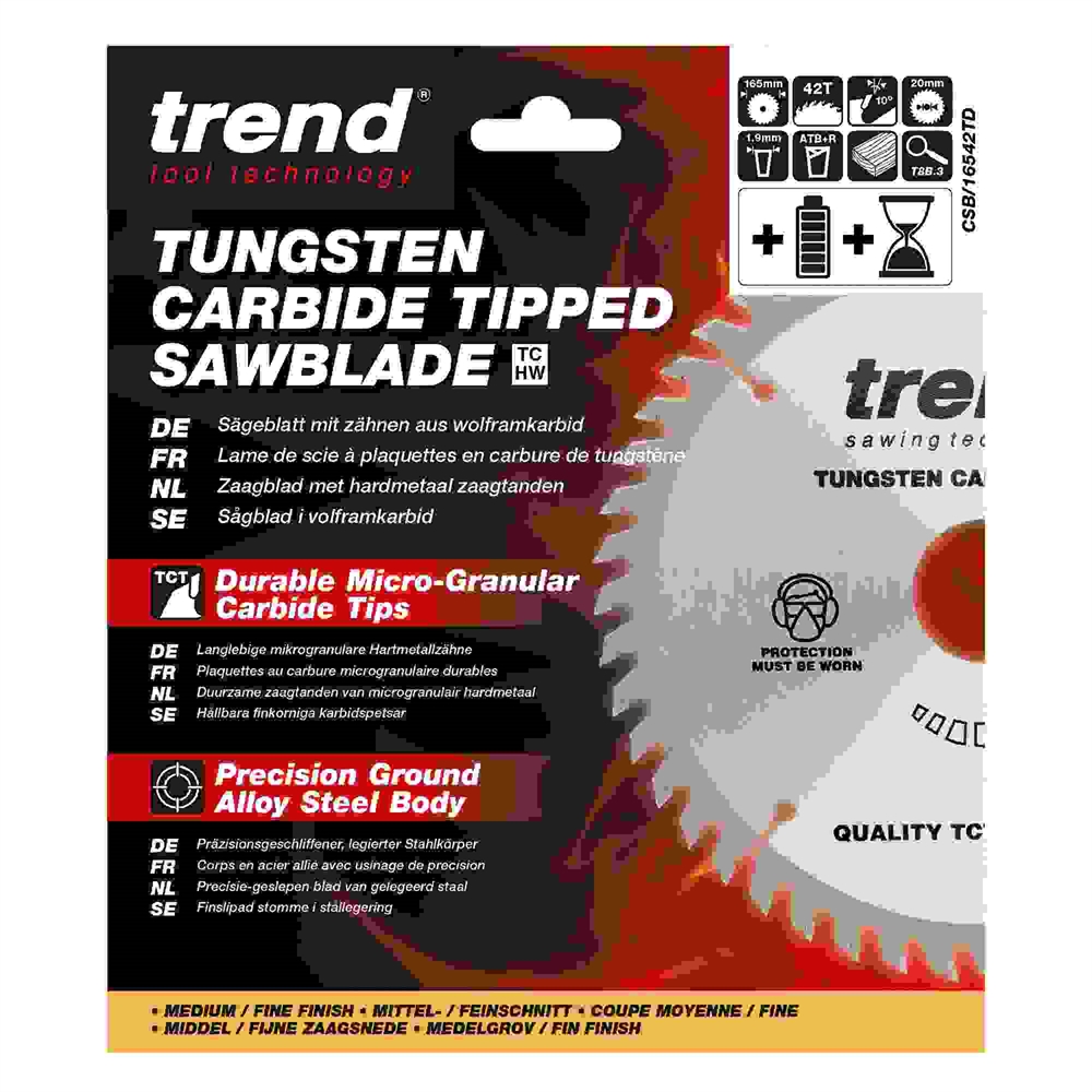 CSB/16542TD - Craft saw blade 165mm x 42 teeth x 20 thin