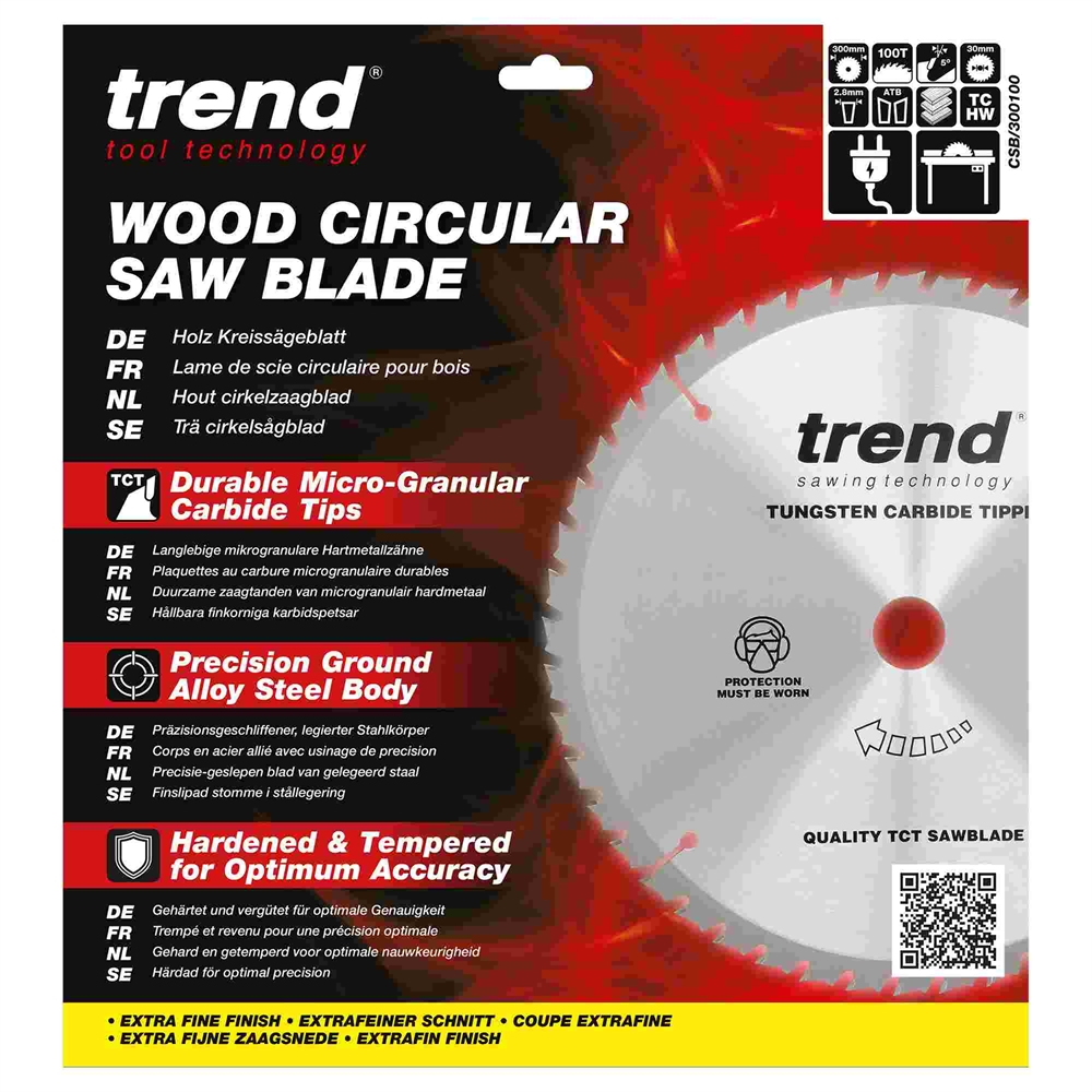 CSB/300100 - WOOD SAWBLADE 300X30X100TX2.8