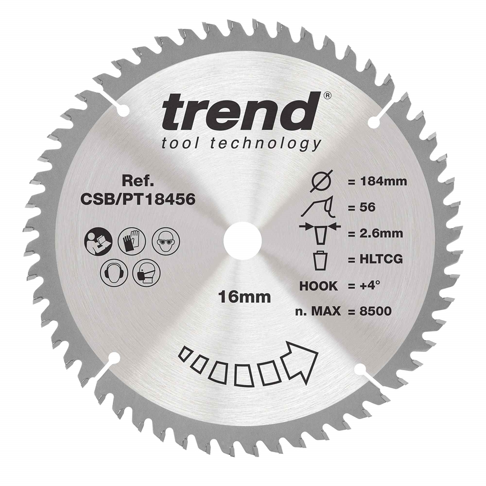 CSB/PT18456 - HPL SAWBLADE 184X16X56TX2.6