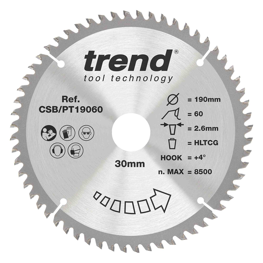 CSB/PT19060 - HPL SAWBLADE 190X30X60TX2.6