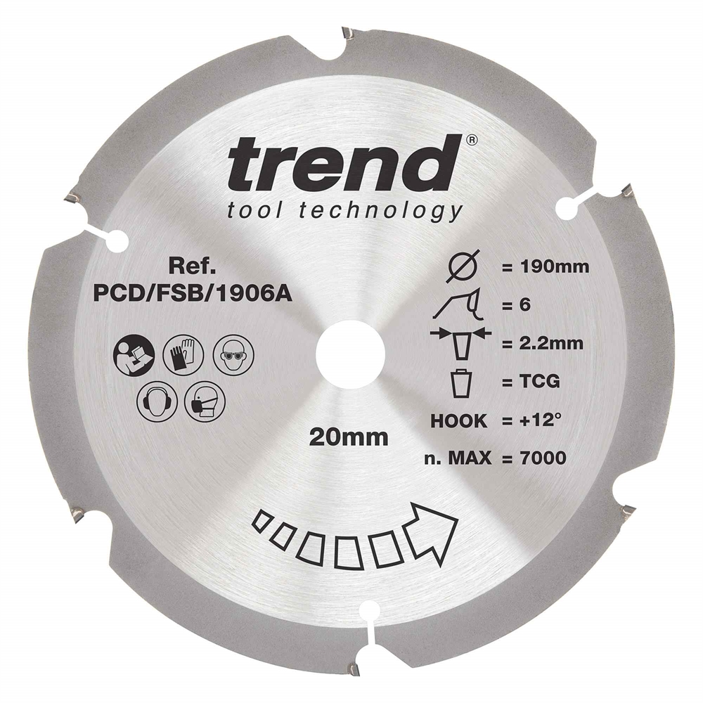 PCD/FSB/1906A - PCD SAWBLADE 190X20X6TX2.2