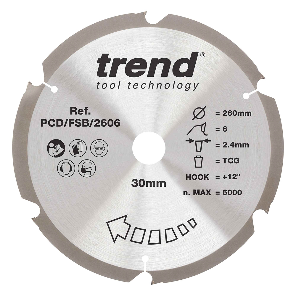 PCD/FSB/2606 - PCD SAWBLADE 260X30X6TX2.4