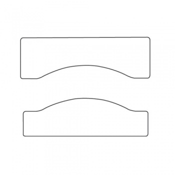 TEMP/PD/R/D - Template panel door set rad 264mm