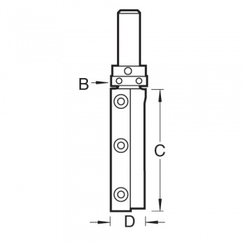 RT/72X1/2TC - Rota-tip profiler two flute 19.1mm dia x 50mm cut