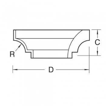 SP-PSC/107A - Profile block for PSC/107 concave