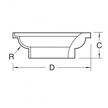 SP-PSC/107B - Profile block for PSC/107 convex