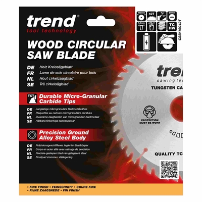 CSB/16042T - WOOD SAWBLADE 160X20X42TX1.8