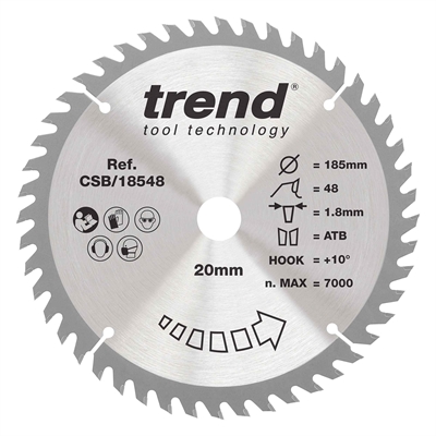 CSB/18548 - Craft saw blade 185mm x 48 teeth x 20mm