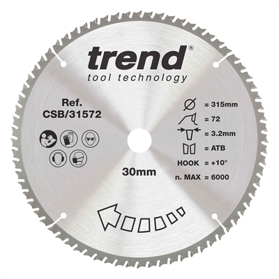 CSB/31572 - Craft saw blade 315mm x 72 teeth x 30mm