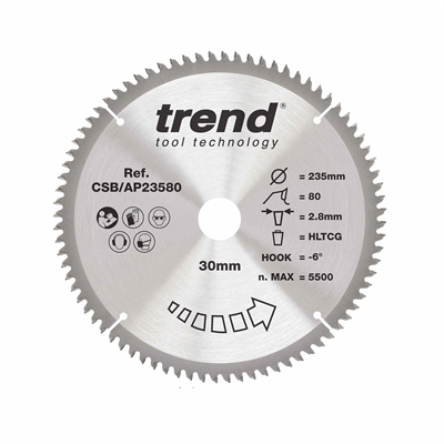 CSB/AP23580 - AP SAWBLADE 235X30X80TX2.8