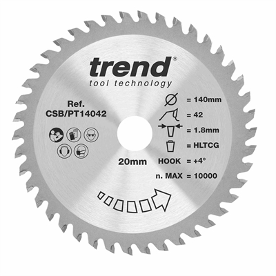 CSB/PT14042 - HPL SAWBLADE 140X20X42TX1.8